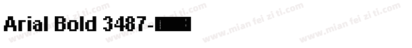 Arial Bold 3487字体转换